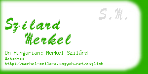 szilard merkel business card